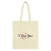 I Love You Tote Bag, Anniversary Gift, Valentine's Day Present, Romantic Gift, Heart Design, Gift for Her, Gift for Him - Tawshia